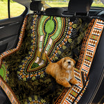 Orange And Black African Dashiki Print Pet Car Back Seat Cover