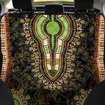 Orange And Black African Dashiki Print Pet Car Back Seat Cover