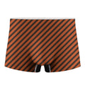 Orange And Black Halloween Pattern Print Men's Boxer Briefs