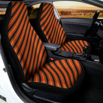 Orange And Black Halloween Pattern Print Universal Fit Car Seat Covers