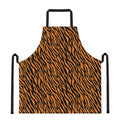 Orange And Black Tiger Stripe Print Apron