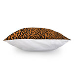 Orange And Black Tiger Stripe Print Pillow Cover