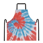 Orange And Blue Tie Dye Print Apron