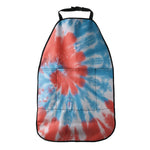 Orange And Blue Tie Dye Print Car Seat Organizers