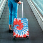 Orange And Blue Tie Dye Print Luggage Cover