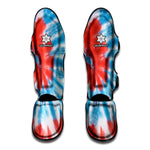 Orange And Blue Tie Dye Print Muay Thai Shin Guard