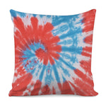 Orange And Blue Tie Dye Print Pillow Cover