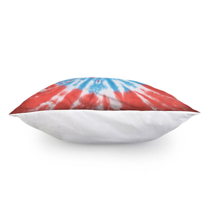 Orange And Blue Tie Dye Print Pillow Cover