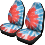 Orange And Blue Tie Dye Print Universal Fit Car Seat Covers