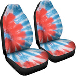 Orange And Blue Tie Dye Print Universal Fit Car Seat Covers