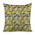 Orange And Lemon Striped Pattern Print Pillow Cover