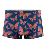 Orange And Purple Butterfly Print Men's Boxer Briefs