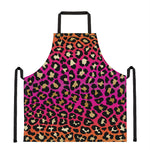 Orange And Purple Leopard Print Apron