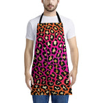 Orange And Purple Leopard Print Apron