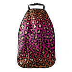 Orange And Purple Leopard Print Car Seat Organizers