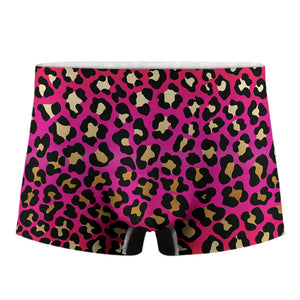 Orange And Purple Leopard Print Men's Boxer Briefs