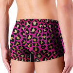 Orange And Purple Leopard Print Men's Boxer Briefs