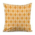 Orange Argyle Pattern Print Pillow Cover