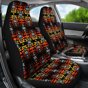 Orange Aztec Native American Universal Fit Car Seat Covers GearFrost