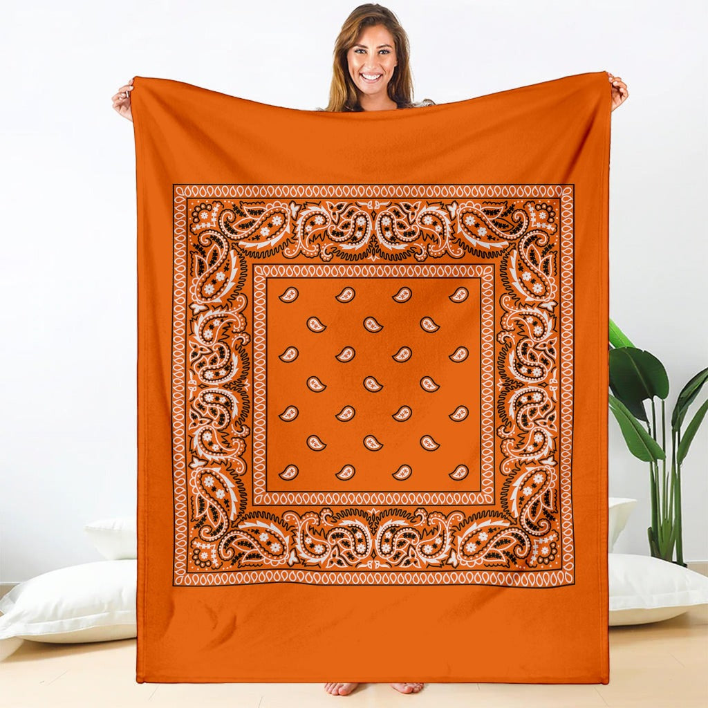 Orange Bandana Blanket