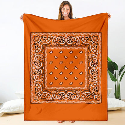 Orange Bandana Blanket