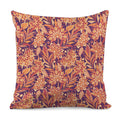 Orange Bohemian Floral Pattern Print Pillow Cover