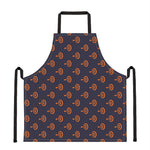 Orange Bullseye Target Pattern Print Apron