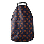 Orange Bullseye Target Pattern Print Car Seat Organizers