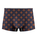 Orange Bullseye Target Pattern Print Men's Boxer Briefs