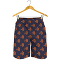 Orange Bullseye Target Pattern Print Men's Shorts