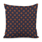 Orange Bullseye Target Pattern Print Pillow Cover