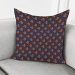Orange Bullseye Target Pattern Print Pillow Cover