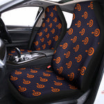 Orange Bullseye Target Pattern Print Universal Fit Car Seat Covers