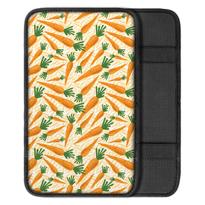 Orange Carrot Pattern Print Car Center Console Cover