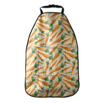 Orange Carrot Pattern Print Car Seat Organizers