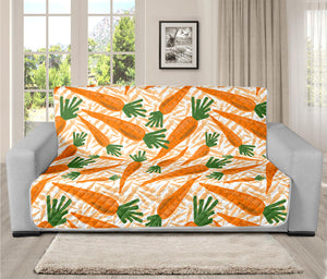 Orange Carrot Pattern Print Futon Protector