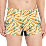 Orange Carrot Pattern Print Men's Boxer Briefs