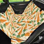 Orange Carrot Pattern Print Pet Car Back Seat Cover