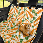 Orange Carrot Pattern Print Pet Car Back Seat Cover