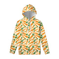Orange Carrot Pattern Print Pullover Hoodie