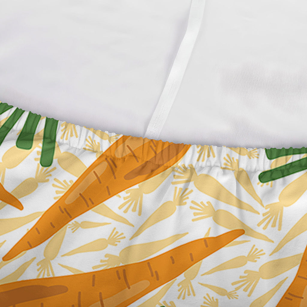 Orange Carrot Pattern Print Sofa Cover
