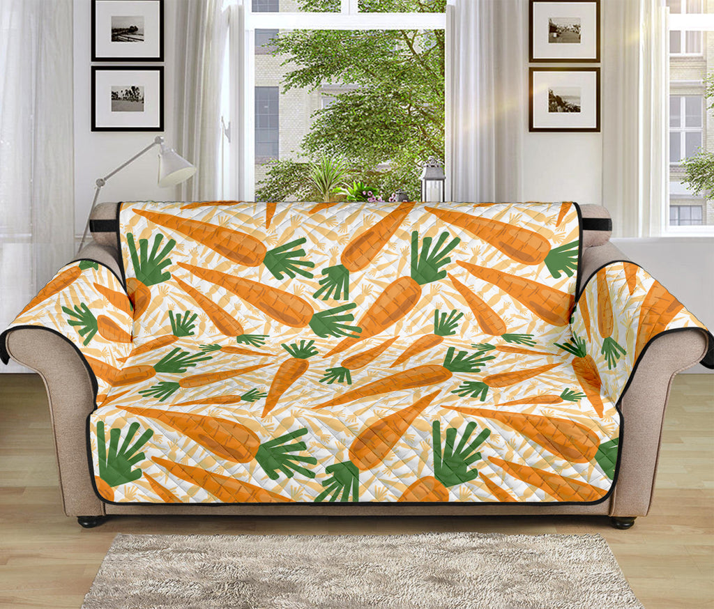 Orange Carrot Pattern Print Sofa Protector