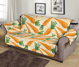 Orange Carrot Pattern Print Sofa Protector