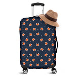 Orange Fox Pattern Print Luggage Cover
