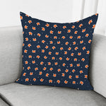 Orange Fox Pattern Print Pillow Cover