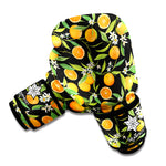 Orange Fruit Pattern Print Boxing Gloves