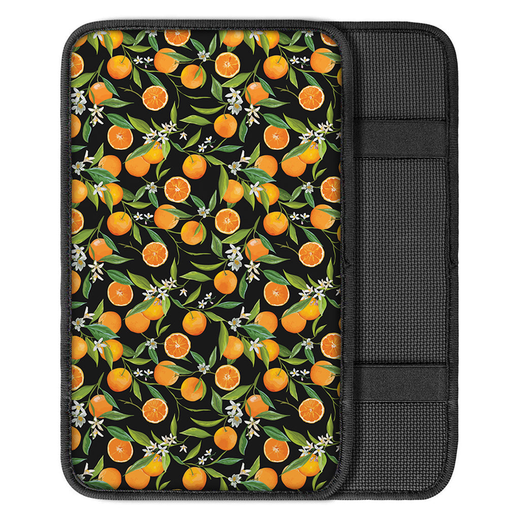 Orange Fruit Pattern Print Car Center Console Cover