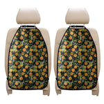 Orange Fruit Pattern Print Car Seat Organizers