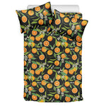 Orange Fruit Pattern Print Duvet Cover Bedding Set