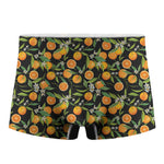 Orange Fruit Pattern Print Men's Boxer Briefs